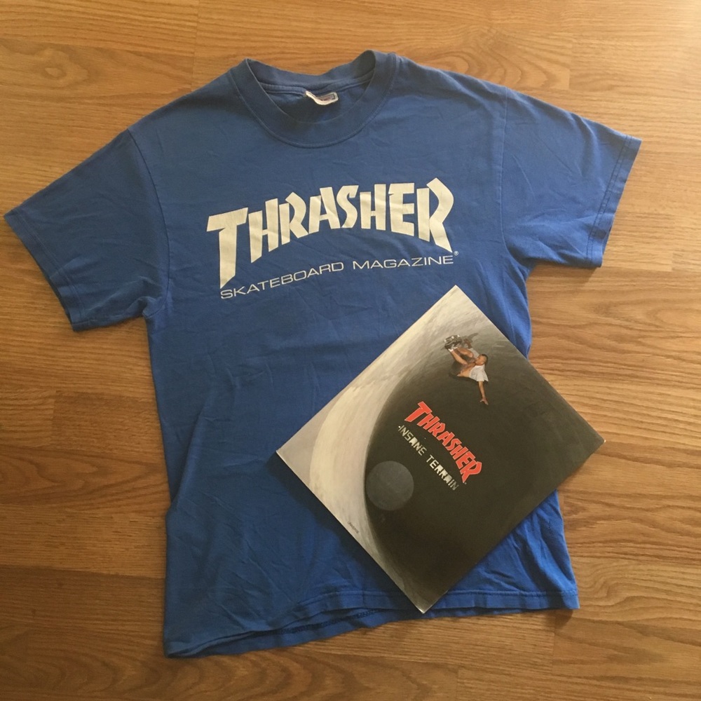 Vintage THRASHER Tee & Insane Terrain Book
